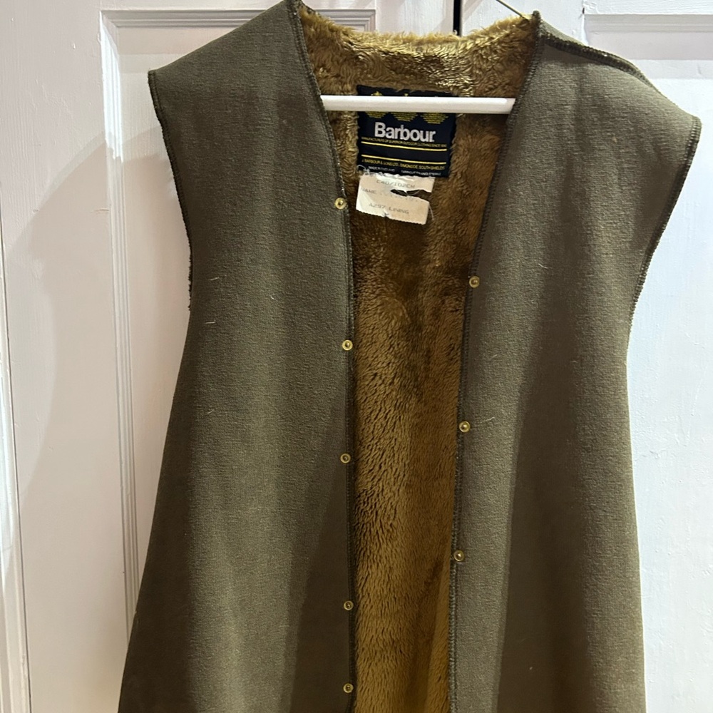 Barbour vest lining